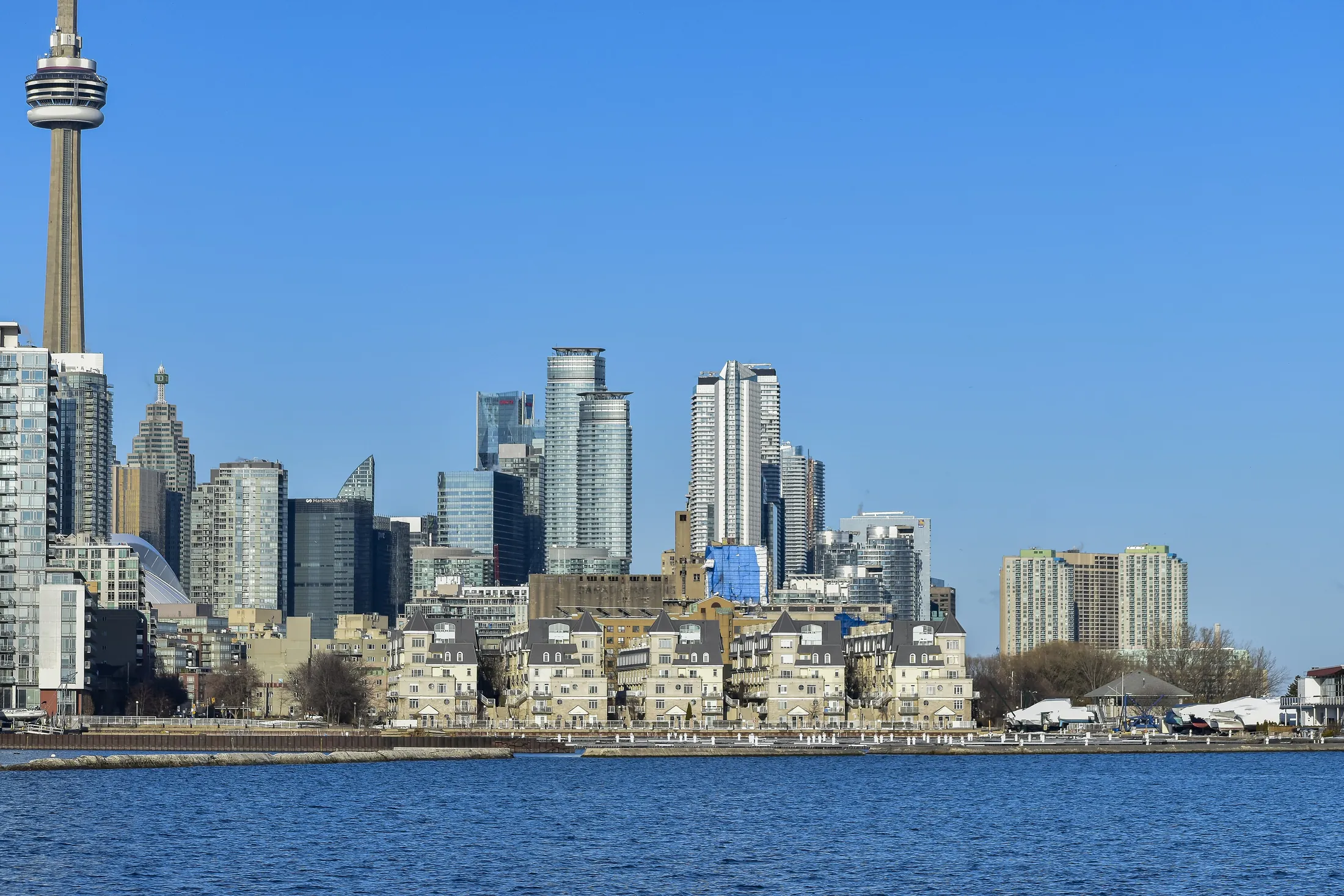 Toronto skyline across Lake Ontario