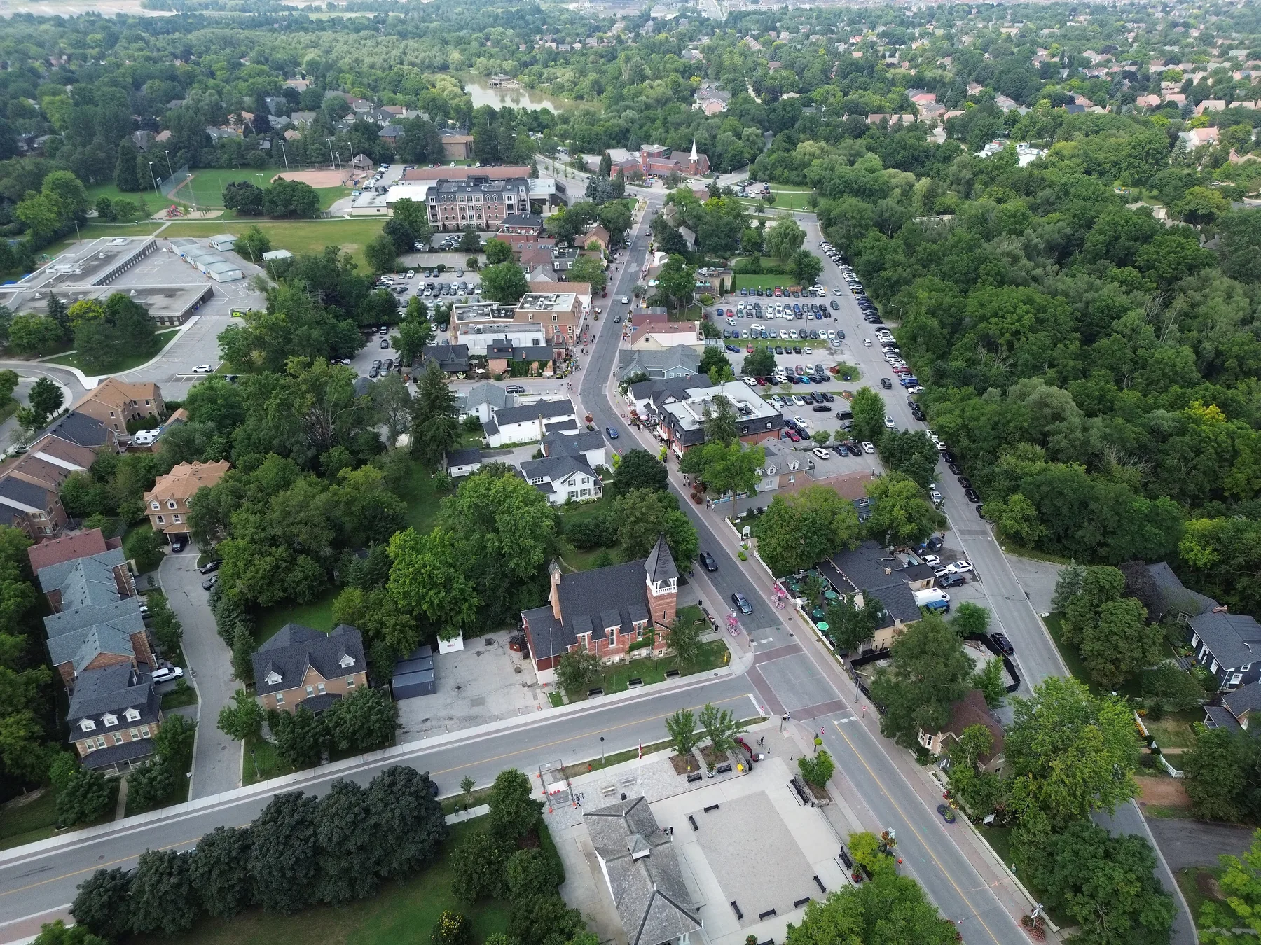 Main Street Unionville heritage storefronts